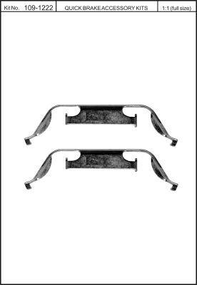 Brake pad spring Quick brake 109-1222
