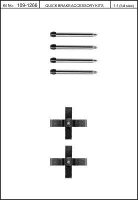 Brake pad spring Quick brake 109-1266