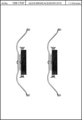 Brake pad spring Quick brake 109-1747