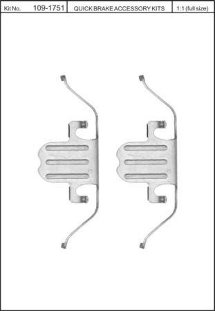 Brake pad spring Quick brake 109-1751