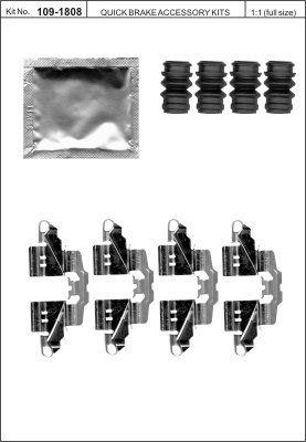 Brake pad fitting kit Quick brake 109-1808