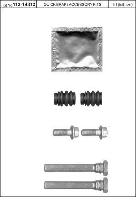 Quick brake 113-1431X Repair Kit, brake caliper 1131431X