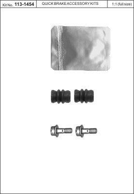 Quick brake 113-1454 Accessory Kit, brake caliper 1131454