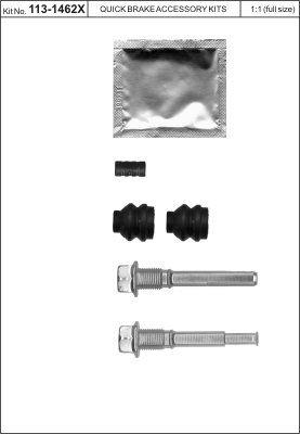 Quick brake 113-1462X Repair Kit, brake caliper guide 1131462X