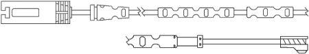 Quick brake WS 0287 A Warning contact, brake pad wear WS0287A