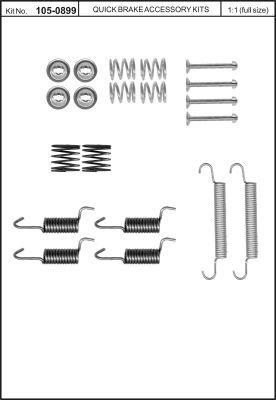 Brake pad fitting kit Quick brake 105-0899