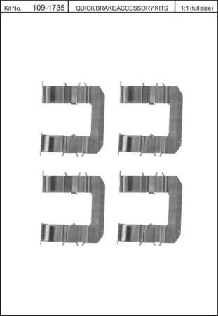 Brake pad spring Quick brake 109-1735