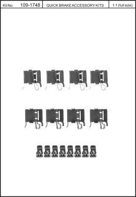Brake pad spring Quick brake 109-1748