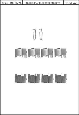 Brake pad spring Quick brake 109-1775