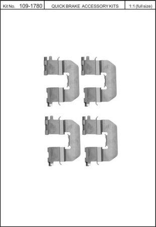 Brake pad spring Quick brake 109-1780