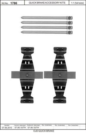 Brake pad spring Quick brake 109-1786