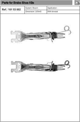 Brake pad fitting kit Quick brake 101 53 002