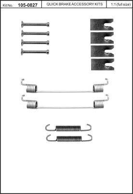 Brake pad fitting kit Quick brake 105-0827