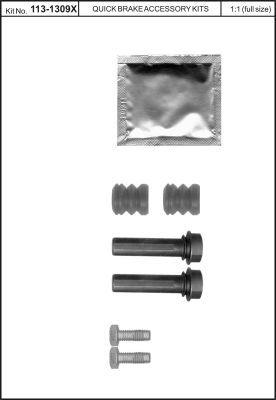 Quick brake 113-1309X Repair Kit, brake caliper 1131309X