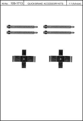 Brake pad fitting kit Quick brake 109-1713