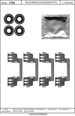 Brake pad fitting kit Quick brake 109-1785