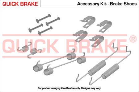Quick brake 105-0027 Mounting kit brake pads 1050027