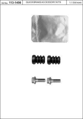 Quick brake 113-1456 Accessory Kit, brake caliper 1131456