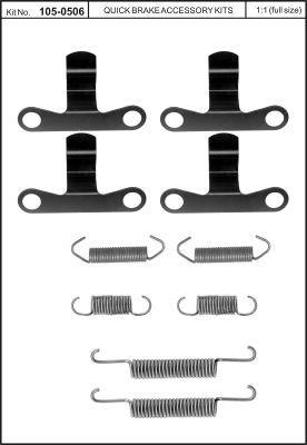 Quick brake 105-0506 Repair kit for parking brake pads 1050506