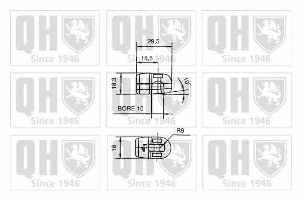 Tailgate strut Quinton Hazell 128625