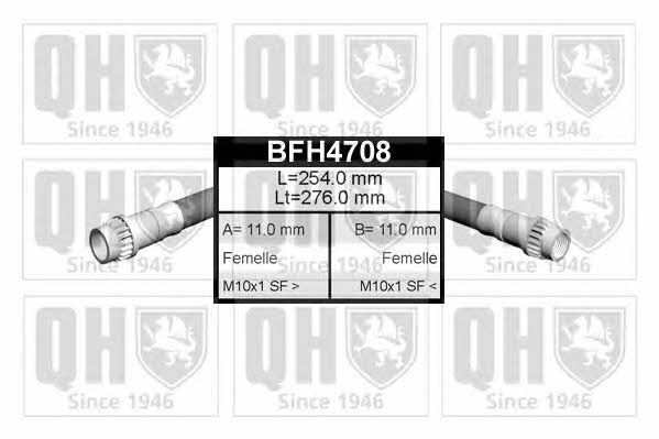 Quinton Hazell BFH4708 Brake Hose BFH4708
