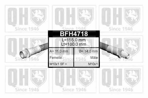 Quinton Hazell BFH4718 Brake Hose BFH4718