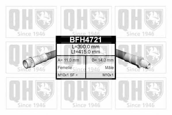 Quinton Hazell BFH4721 Brake Hose BFH4721