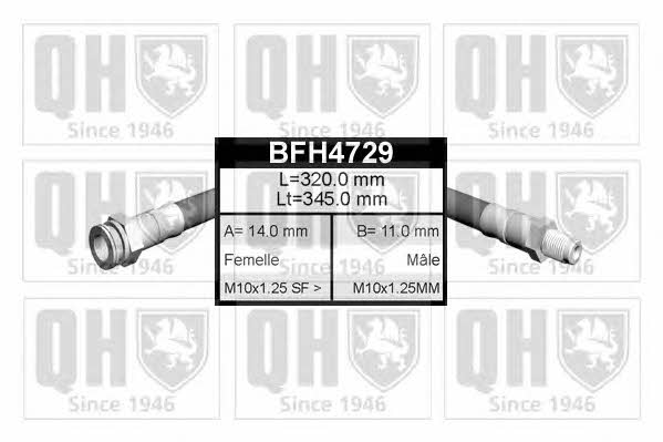Quinton Hazell BFH4729 Brake Hose BFH4729