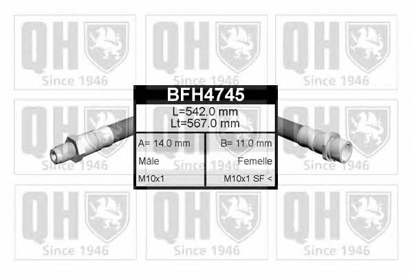 Quinton Hazell BFH4745 Brake Hose BFH4745