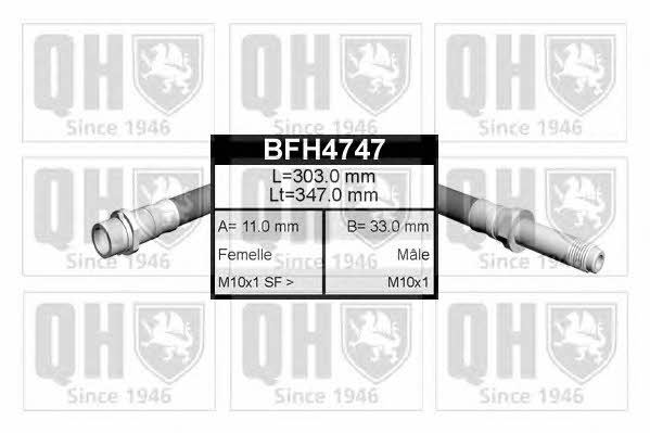 Quinton Hazell BFH4747 Brake Hose BFH4747