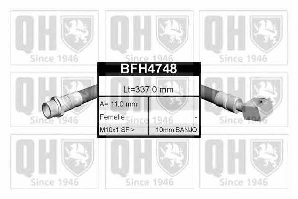 Quinton Hazell BFH4748 Brake Hose BFH4748