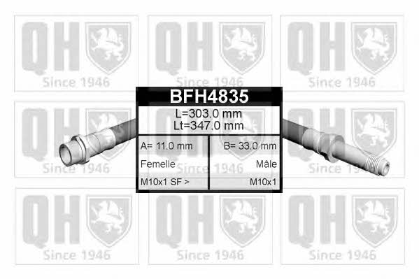 Quinton Hazell BFH4835 Brake Hose BFH4835