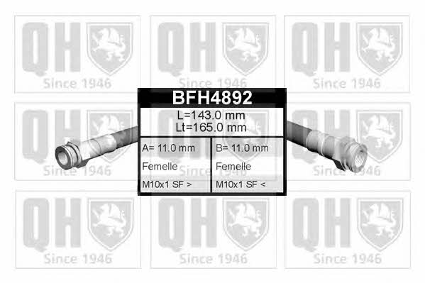 Quinton Hazell BFH4892 Brake Hose BFH4892