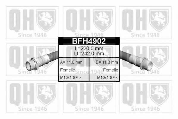 Quinton Hazell BFH4902 Brake Hose BFH4902