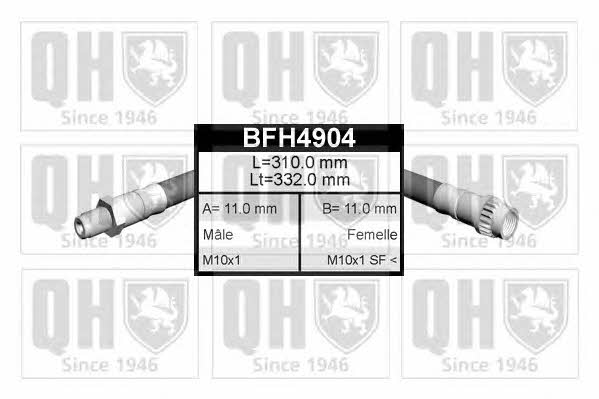 Quinton Hazell BFH4904 Brake Hose BFH4904