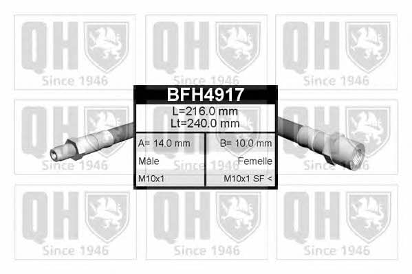 Quinton Hazell BFH4917 Brake Hose BFH4917