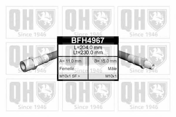 Quinton Hazell BFH4967 Brake Hose BFH4967