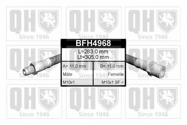 Quinton Hazell BFH4968 Brake Hose BFH4968