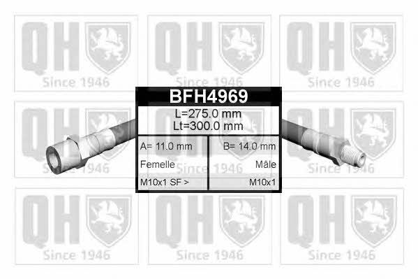 Quinton Hazell BFH4969 Brake Hose BFH4969