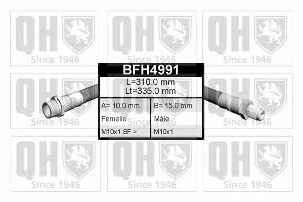 Quinton Hazell BFH4991 Brake Hose BFH4991