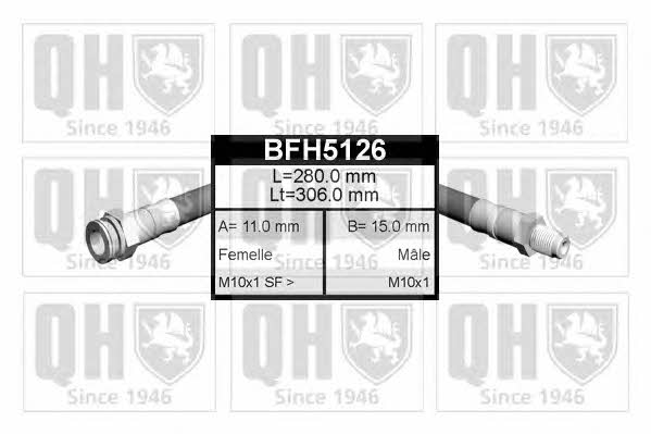 Quinton Hazell BFH5126 Brake Hose BFH5126