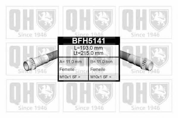 Quinton Hazell BFH5141 Brake Hose BFH5141