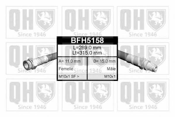 Quinton Hazell BFH5158 Brake Hose BFH5158