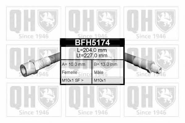 Quinton Hazell BFH5174 Brake Hose BFH5174