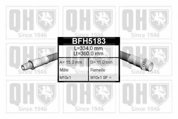 Quinton Hazell BFH5183 Brake Hose BFH5183