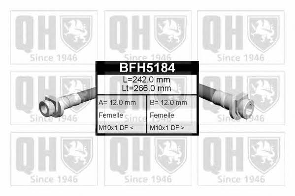 Quinton Hazell BFH5184 Brake Hose BFH5184