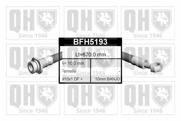 Quinton Hazell BFH5193 Brake Hose BFH5193