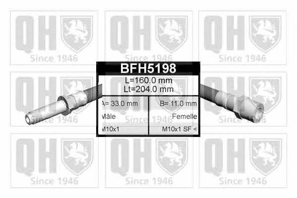 Quinton Hazell BFH5198 Brake Hose BFH5198