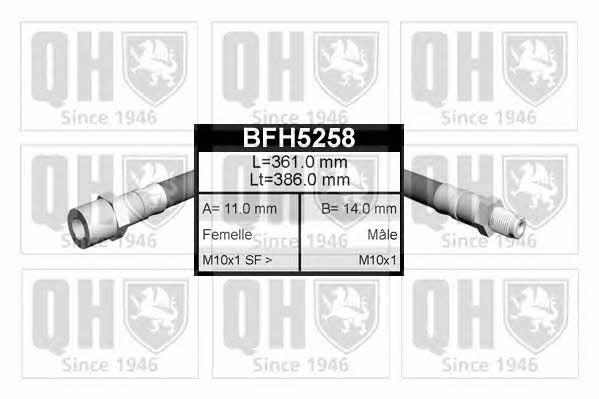 Quinton Hazell BFH5258 Brake Hose BFH5258