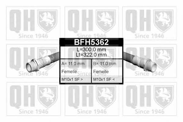 Quinton Hazell BFH5362 Brake Hose BFH5362